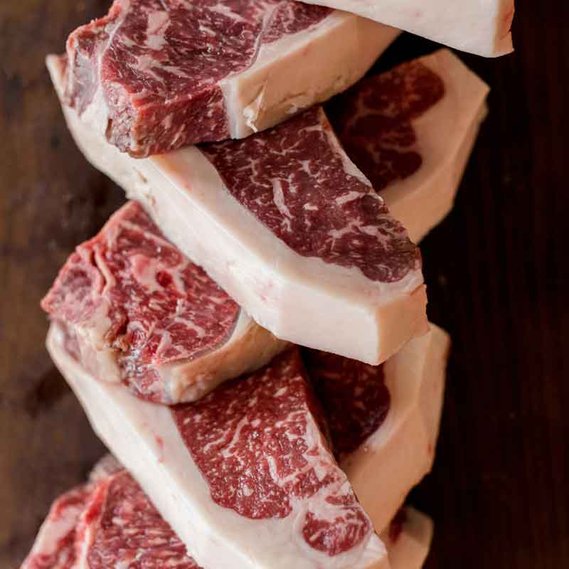 New York Strip Peeler Farms Texas Wagyu Beef